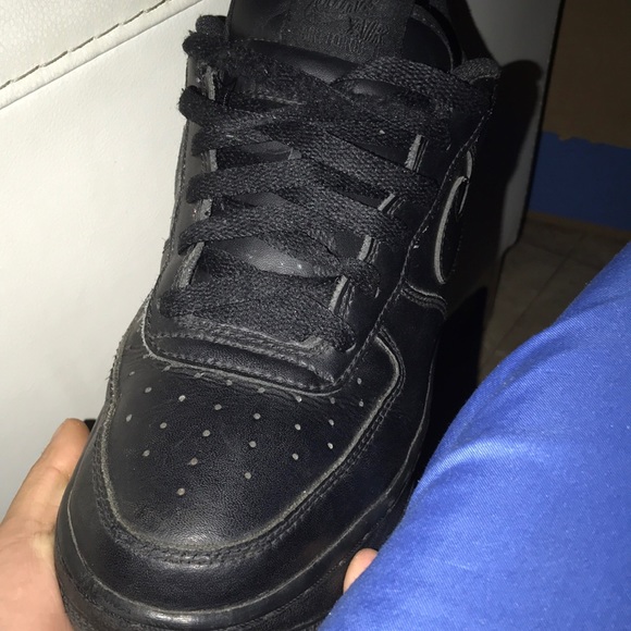Black Air Force 1s - Picture 2 of 2